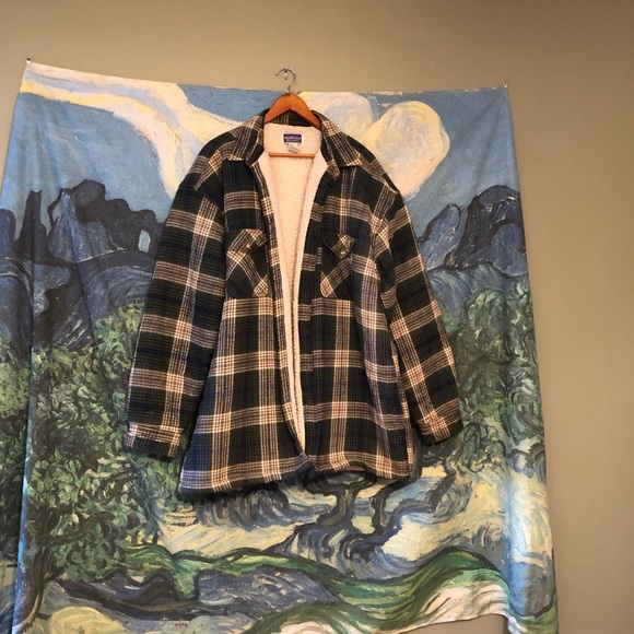 Vintage Tops - Vintage Fleece-Lined Oversized Flannel